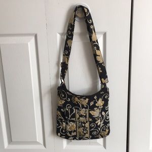 Vera Bradley Hipster Crossbody In Yellow Birds
